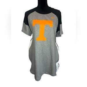 NIKE TENNESSEE VOLUNTEERS WOMENS MEDIUM GRAY ORANGE AND WHITE SHIRT